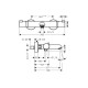 Змішувач Hansgrohe з термостатом для ванни Ecostat Comfort Matt Black (13114670)