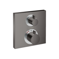 Термостат прихованого монтажу Hansgrohe Ecostat Square двох режимний Brushed Black Chrome (15714340)