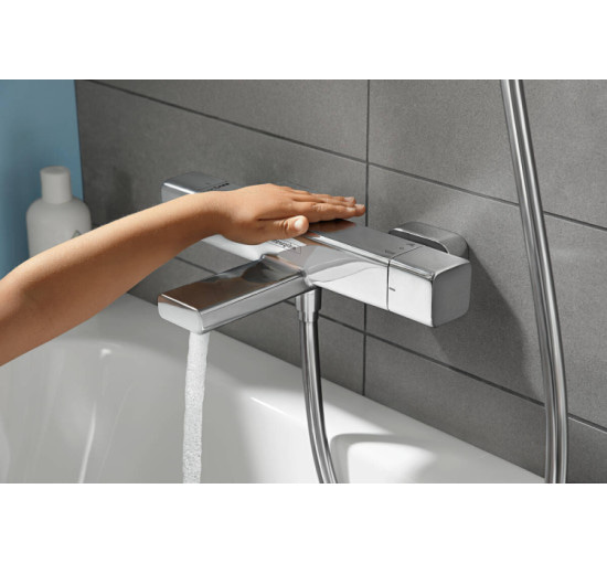 Смеситель Hansgrohe с термостатом для ванны Ecostat E Coolcontact (15774000)