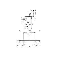Смеситель Hansgrohe PuraVida для душа хромированный (15672000)