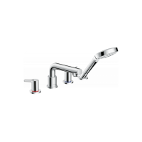 Змішувач Hansgrohe Talis S врізний на край ванни на 4 отвори Secuflex 110 см (72418000)