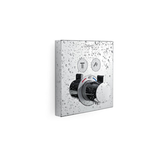 Термостат скрытого монтажа Hansgrohe ShowerSelect на 2 клавиши Brushed Black (15763340)