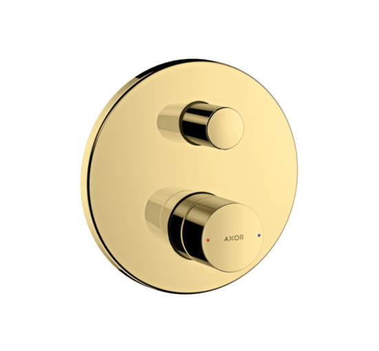 Змішувач Axor Uno прихованого монтажу ванна/душ ручка Zero , Polished Gold Optic (45405990)