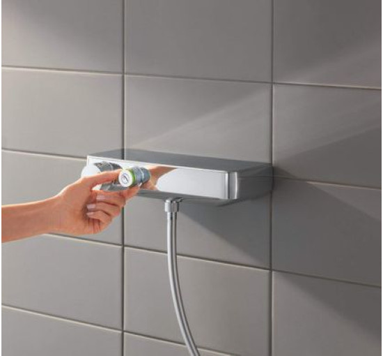 Змішувач для душу термостатний GROHE Grohtherm SmartControl хром латунь з душовим набором 34721000