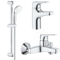 Набір змішувачів для ванної GROHE BauFlow хром латунь UA121624S0
