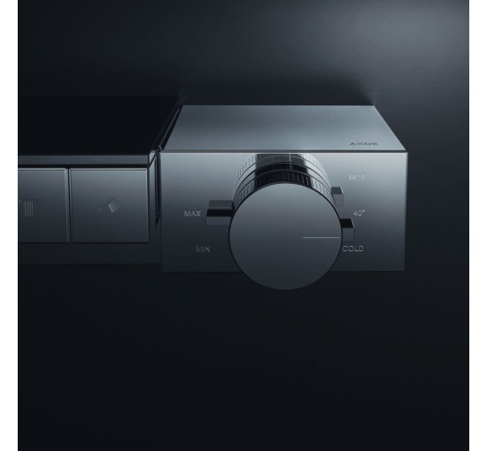 Смеситель скрытого монтажа с термостатом HANSGROHE AXOR Edge хром латунь 436x77мм 46140000