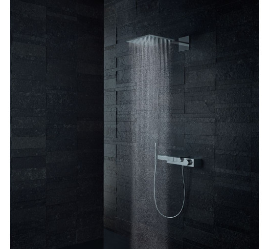 Смеситель скрытого монтажа с термостатом HANSGROHE AXOR Edge хром латунь 436x77мм 46140000