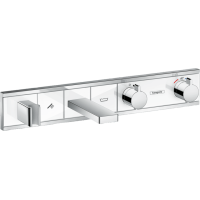 Термостат hansgrohe RainSelect для ванной с 2 потребителями, белый/хром 15359400