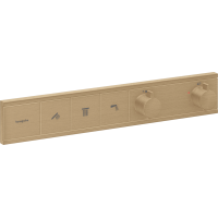 Термостат hansgrohe RainSelect скрытого монтажа на 3 потребителя, бронза 15381140