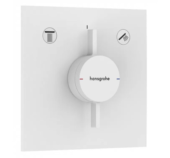 Змішувач hansgrohe DuoTurn E для душу прихованого монтажу, білий матовий 75417700