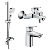 Набор смесителей для ванны HANSGROHE LOGIS хром латунь 1082019
