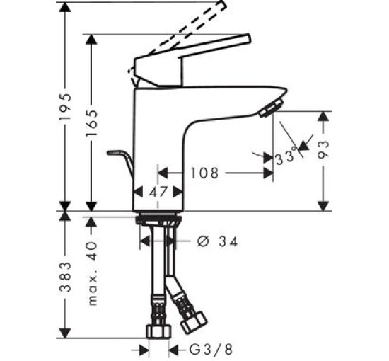 Набор смесителей для ванной HANSGROHE LOGIS LOOP хром латунь 71151000+71244000+27270000 1272019