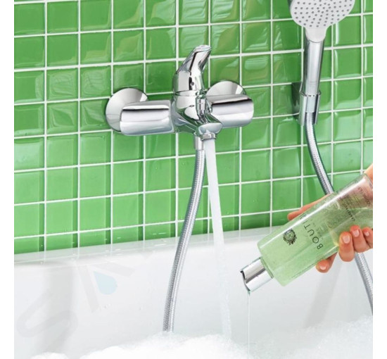 Смеситель для ванной одновентильный с коротким носиком HANSGROHE NOVUS хром латунь 71040000