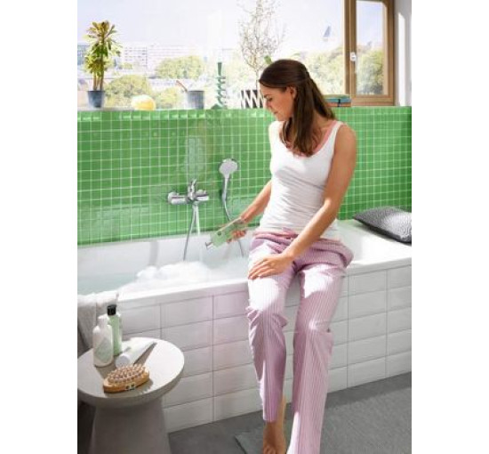 Смеситель для ванной одновентильный с коротким носиком HANSGROHE NOVUS хром латунь 71040000