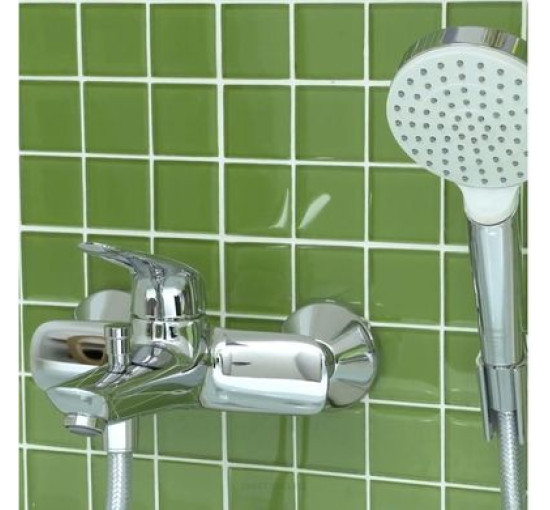 Смеситель для ванной одновентильный с коротким носиком HANSGROHE NOVUS хром латунь 71040000
