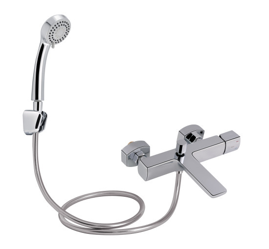Змішувач для ванни Qtap Krychle 3052104GC