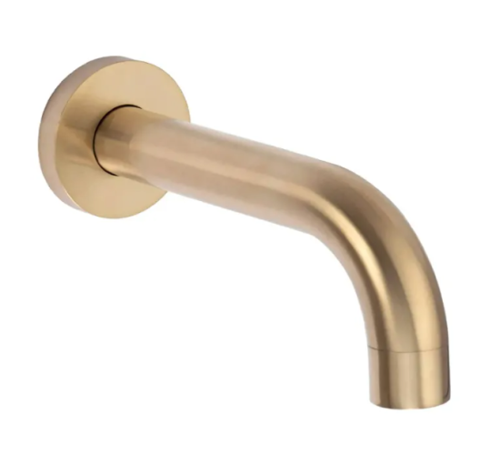 Змішувач для ванни і душу REA LUNGO BRUSHED GOLD + BOX прихованого монтажу