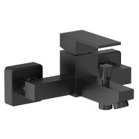 Смеситель для ванной однорычажный с коротким изливом VOLLE PARDO черный латунь 1548.030104