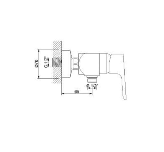 Смеситель для душа NEWARC Loft 921041