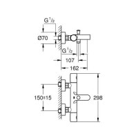 Термостат для ванни Grohe Grohtherm 1000 Cosmopolitan M (34215002)