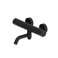 Термостатический смеситель для ванной - душа, чёрный Damixa 363000300 Scandinavian Pure