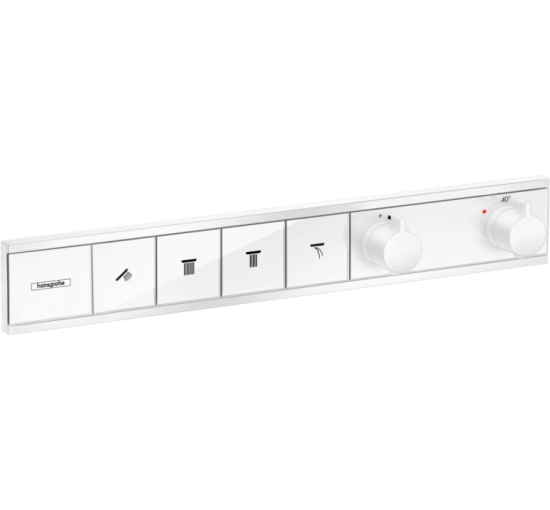 Термостат прихованого монтажу Hansgrohe RainSelect на 4 клавіші Matt White (15382700)