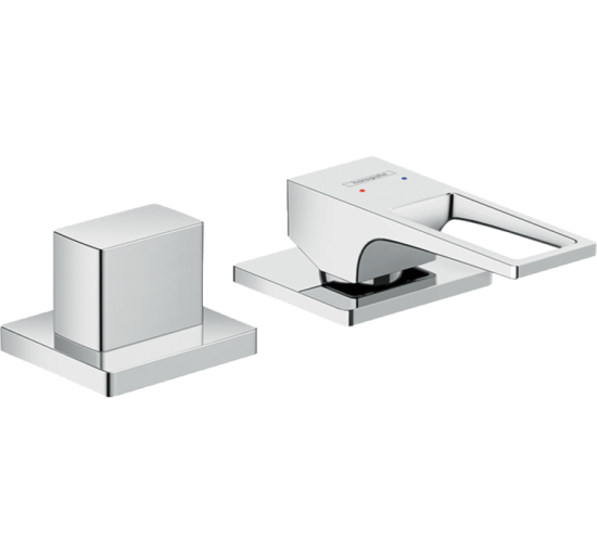 Смеситель Hansgrohe Metropol на край ванны на 2 отверстия Loop Chrome (74548000)