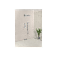Перемикач Hansgrohe ShowerSelect Glass на 3 клавіші, чорний/хромований (15736600)