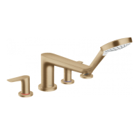 Змішувач Hansgrohe Talis E врізний на край ванни на 4 отвори Brushed Bronze (71748140)