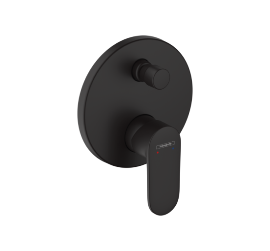 Змішувач Hansgrohe Vernis Blend прихованого монтажу для ванни/душу, верхня частина Matt Black (71466670)