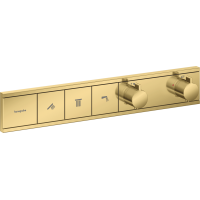 Термостат hansgrohe RainSelect скрытого монтажа на 3 потребителя, золото 15381990