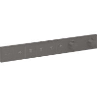 Термостат hansgrohe RainSelect скрытого монтажа на 5 потребителей, черный матовый хром 15384340