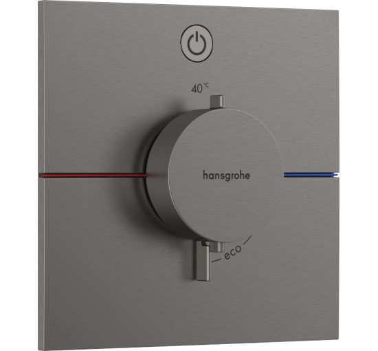 Термостат hansgrohe ShowerSelect Comfort E для душу 15571340 чорний матовий хром