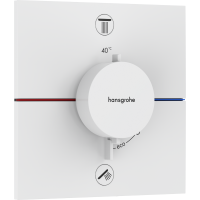 Термостат hansgrohe ShowerSelect Comfort E для душа 15572700 белый матовый