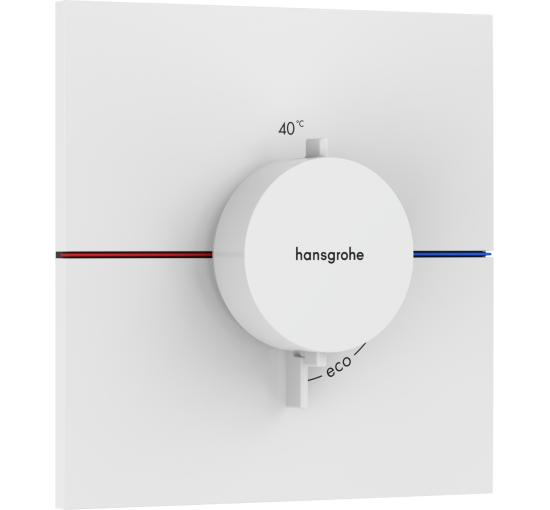 Термостат hansgrohe ShowerSelect Comfort E для душа 15574700 белый матовый