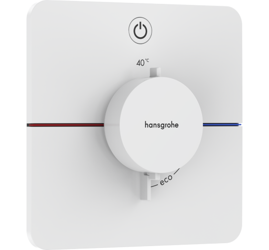 Термостат hansgrohe ShowerSelect Comfort Q для душа 15581700 белый матовый