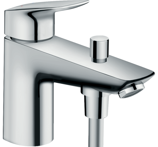 Змішувач hansgrohe Logis Monotrou з 2-ма швидкостями потоку на борт ванни 71315000 хром