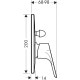 Смеситель hansgrohe Focus для ванны и душа 31947000 хром