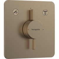Смеситель hansgrohe DuoTurn Q для душа скрытого монтажа, бронза 75414140