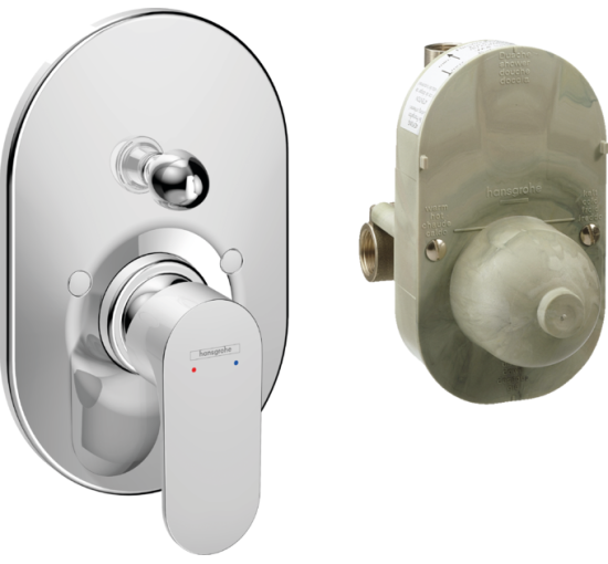 Смеситель hansgrohe Rebris S для душа скрытого монтажа, хром 72448000