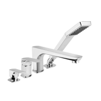 Змішувач для ванни на 4 отвори KFA Armatura MOKAIT хром