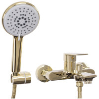 Смеситель для ванны REA MAYSON GOLD золотой настенный