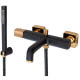 смеситель для ванны Rea Salto black/gold (REA-B6352)