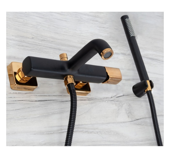 смеситель для ванны Rea Salto black/gold (REA-B6352)