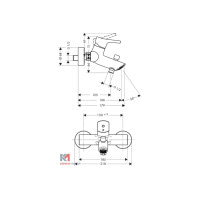 Смеситель Hansgrohe Talis S для ванны (72400000)