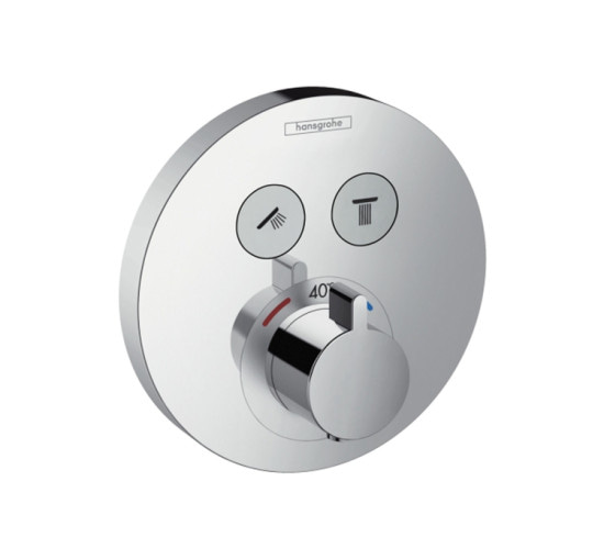 Термостат прихованого монтажу Hansgrohe ShowerSelect S на 2 клавіші, верхня частина (15743000)