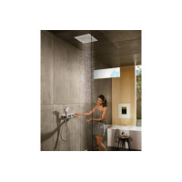 Термостат скрытого монтажа Hansgrohe RainSelect на 2 клавиши Black/Chrome (15355600)