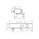 Термостат ShowerTablet Select 412 мм для ванни Matt White (24340700)