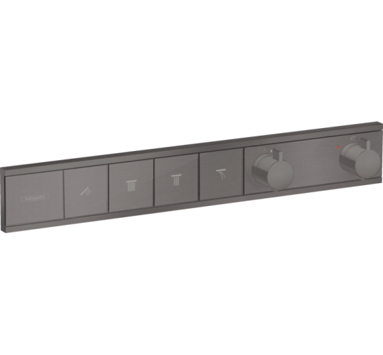 Термостат скрытого монтажа Hansgrohe RainSelect на 4 клавиши Brushed Black (15382340)