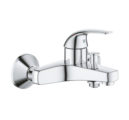 Змішувач для ванної одноважільний із коротким виливом GROHE BauCurve хром латунь 23599000